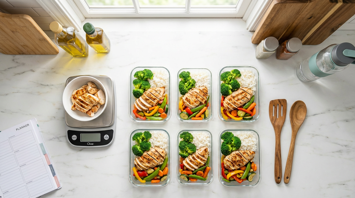 Efficient meal prep setup for the single man