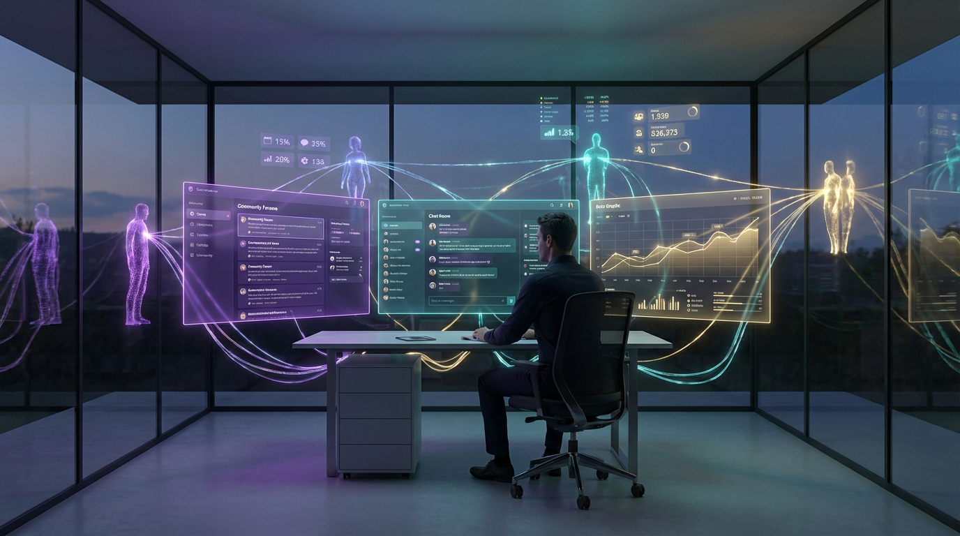 Modern digital connections and online community