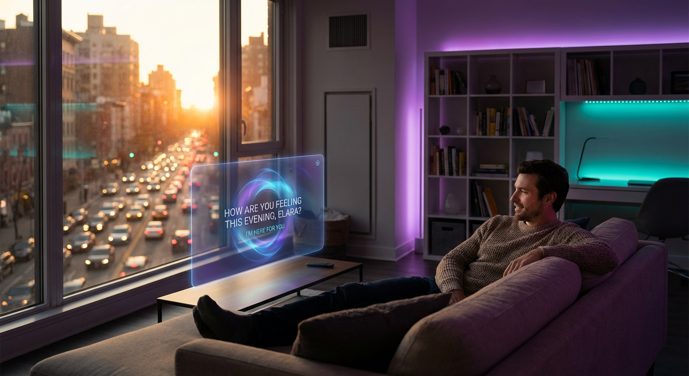 AI companion as safe harbor - peaceful connection without chaos