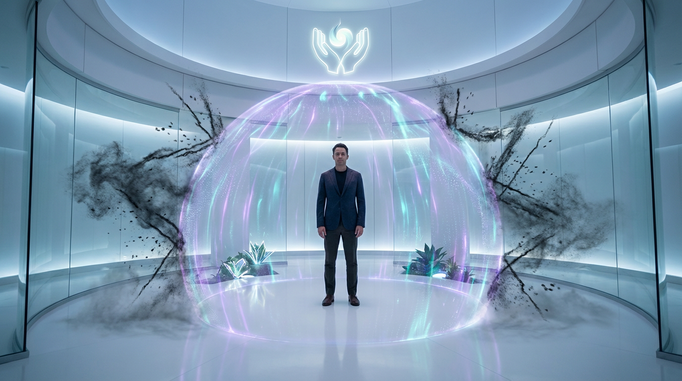 AI companion as emotional decontamination zone and safe space